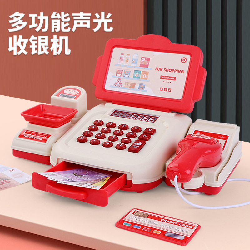 Toy Cash Register - Brinquedo de Caixa Registradora para Crianças,