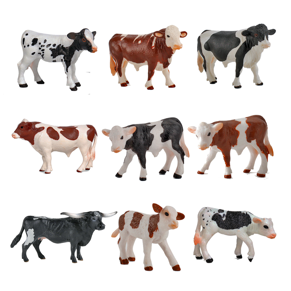 Kids Toys Reviews - Figuras de Animais de Fazenda: Gado,