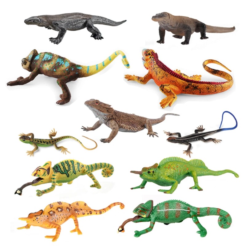 Figuras de Iguanas, Lagartos e - Kids Toys Reviews avaliação e preço