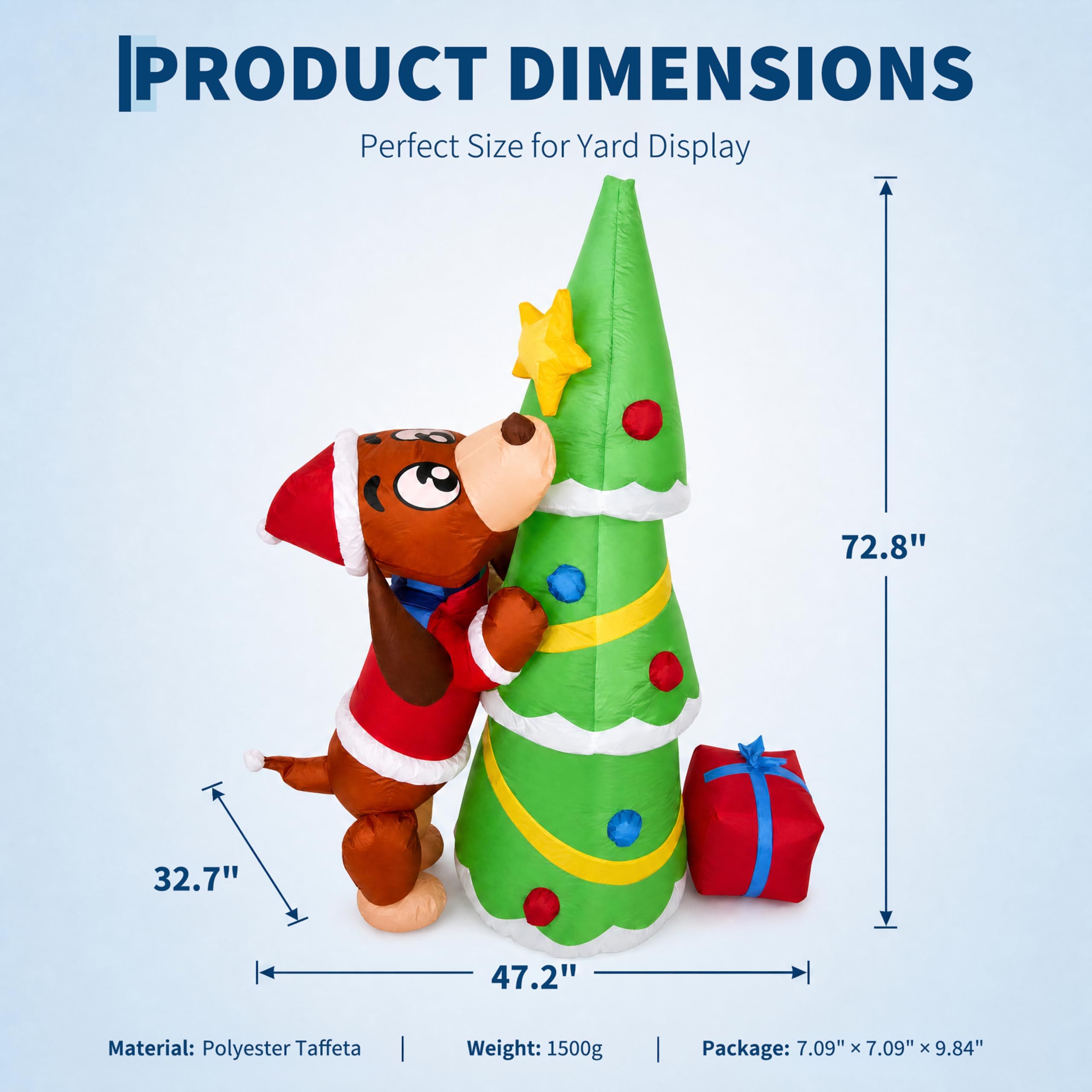 Cachorro de Natal Inflável Gig - Kids Yard Toys avaliação e preço