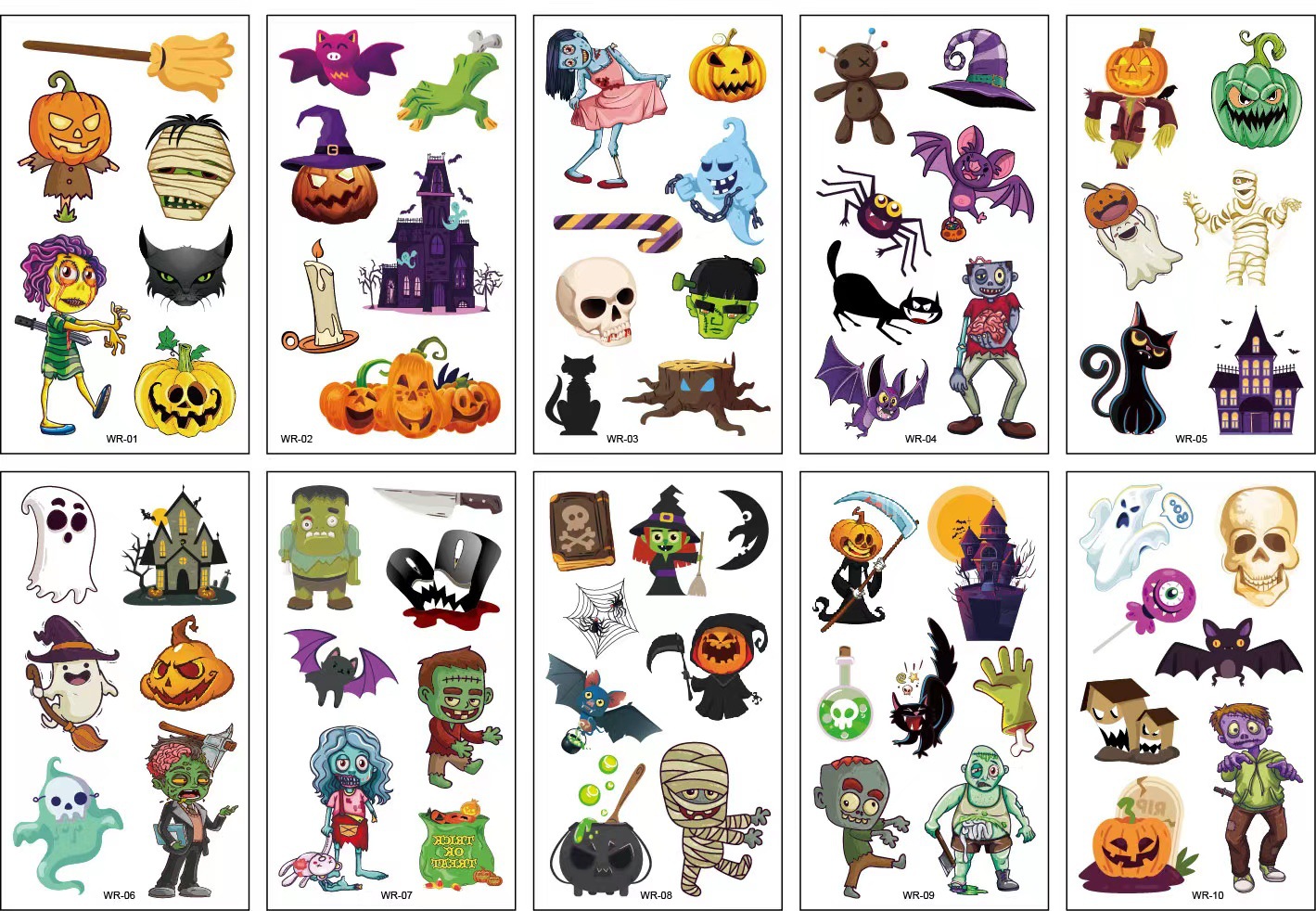 10 folhas de abóbora de hallow - Kids Zombie Toys avaliação e preço